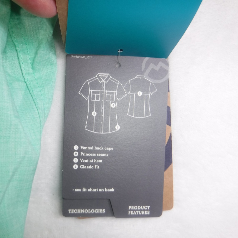 Magellan Outdoors FishGear Womens XXL Mint Green UPF 30 Fishing Shirt NWT - Picture 6 of 11
